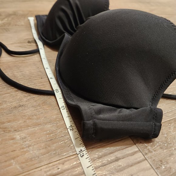 Victoria's Secret Black Bikini Top with Molded Cups - Picture 4 of 5